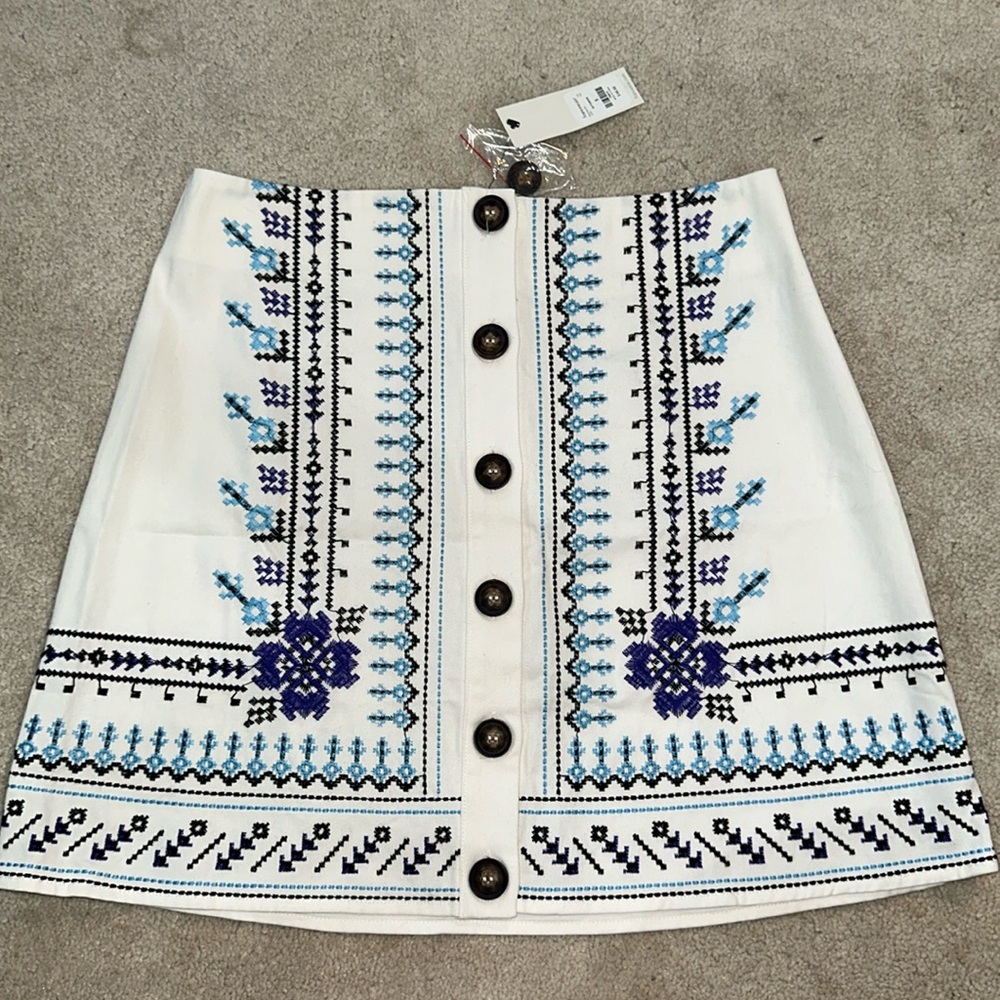 francesca's embroidered skirt